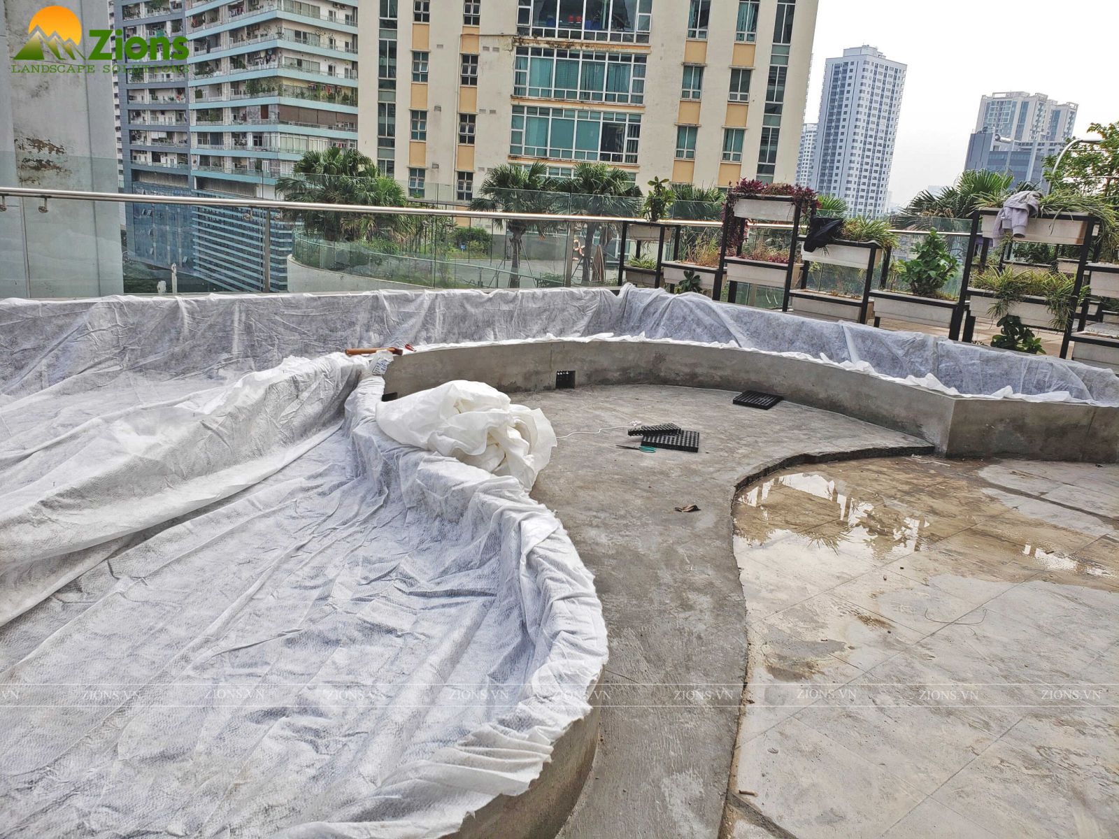 Vải địa kỹ thuật trong zions